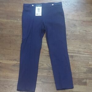 Rafaella Mediterranean Blue Slim Ankle Pants
